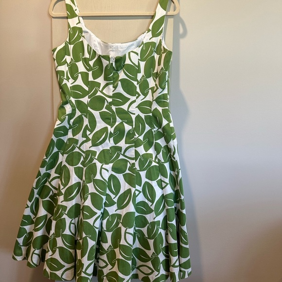 Nine West Green Leaf Print Dress - Picture 7 of 8